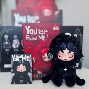 POP MART SKULLPANDA You Found Me Series Plush Doll Pendant Darkness